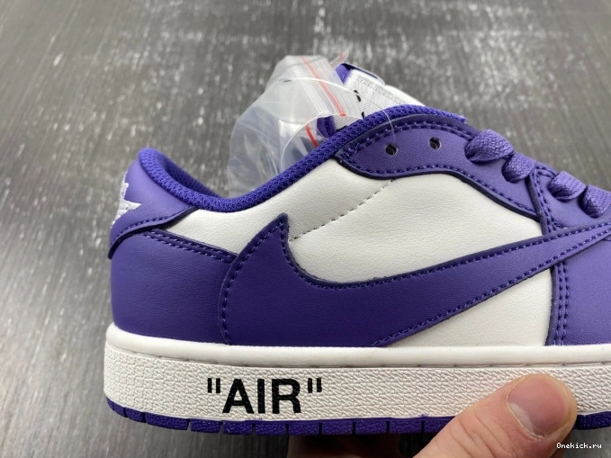 One Kick 1 JORDAN TRAVIS CUSTOM OFF-WHITE X DM7890-386 AIR SCOTT X 0725